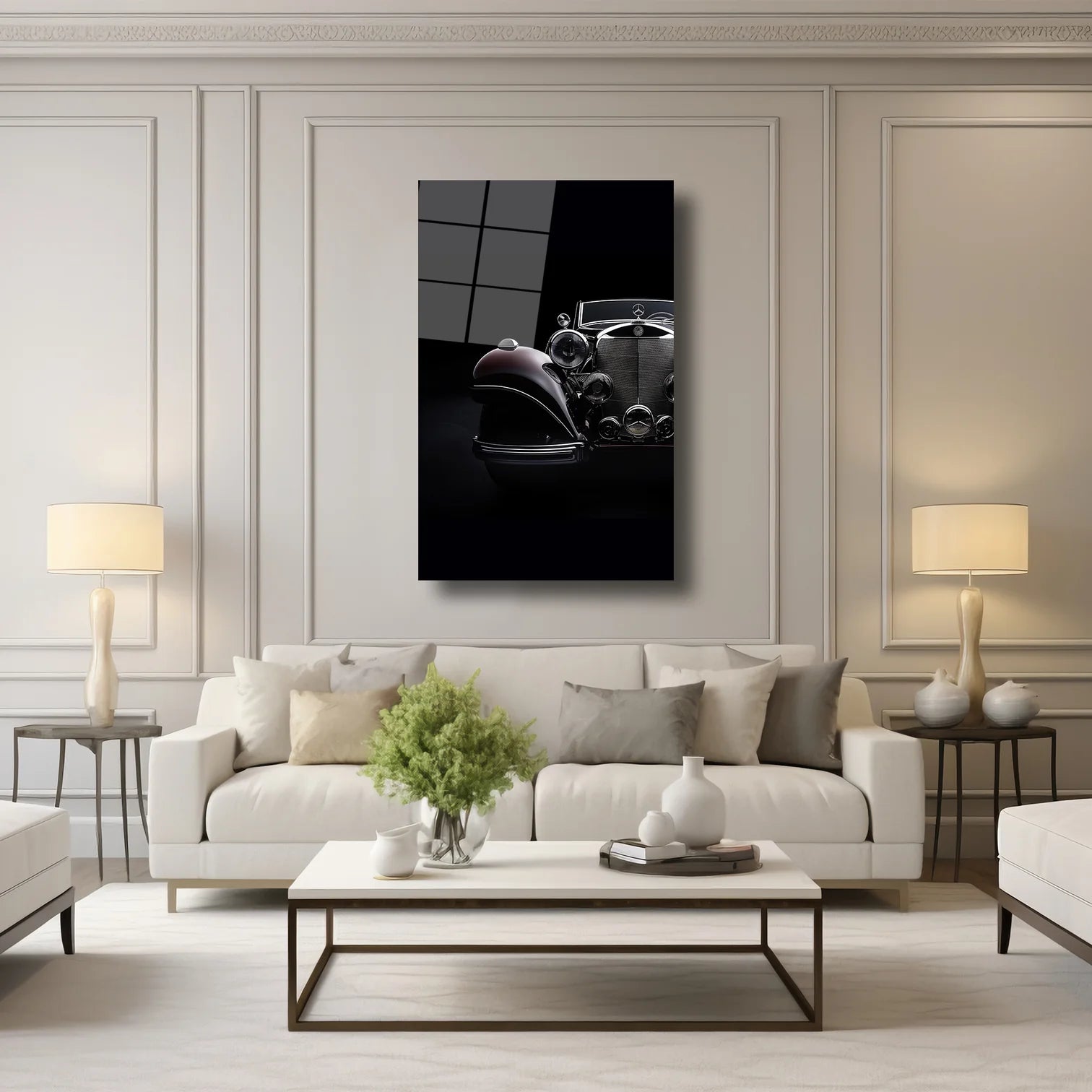 KLASİK MERCEDES - CAM TABLO - DEG0033
