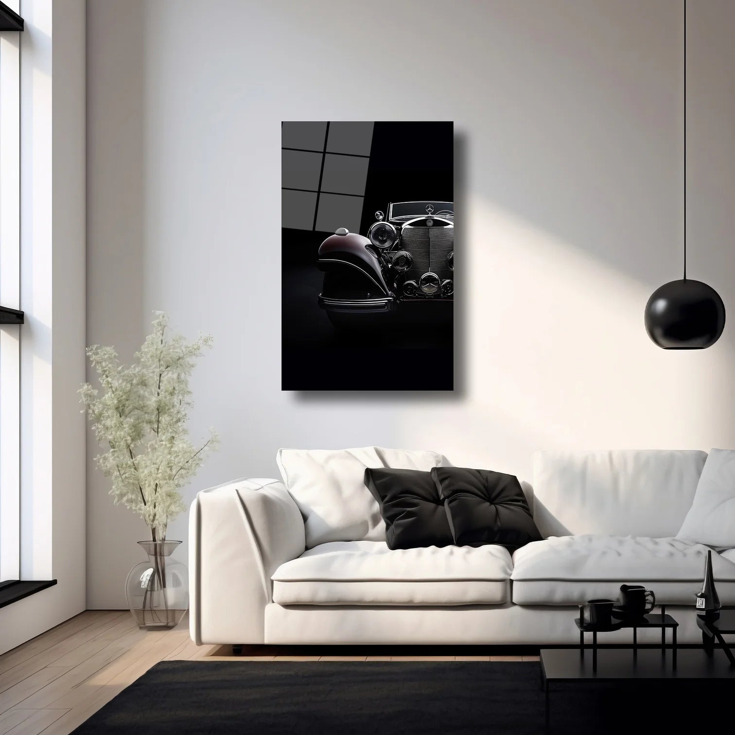 KLASİK MERCEDES - CAM TABLO - DEG0033