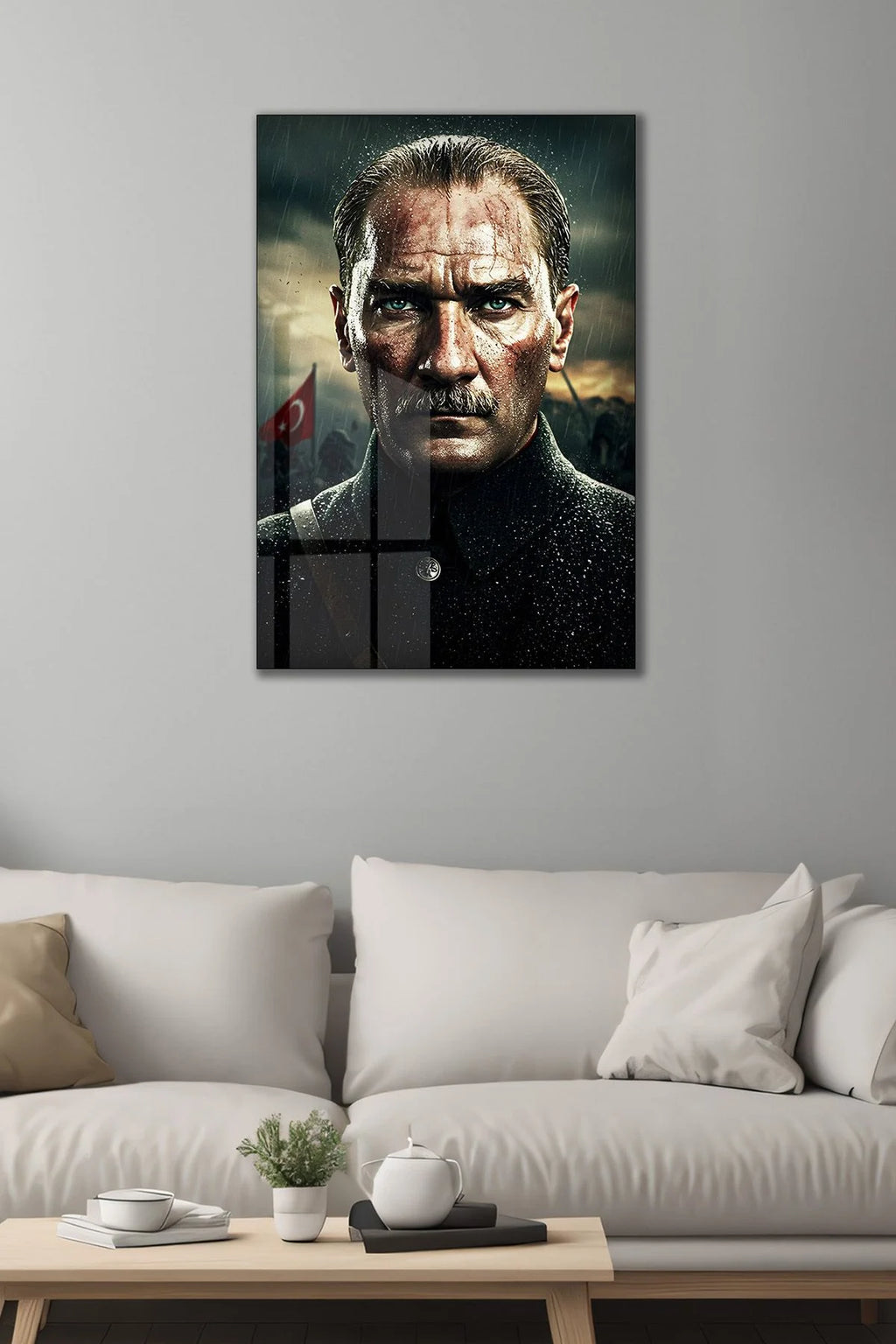 Mustafa Kemal Atatürk Cam Tablo