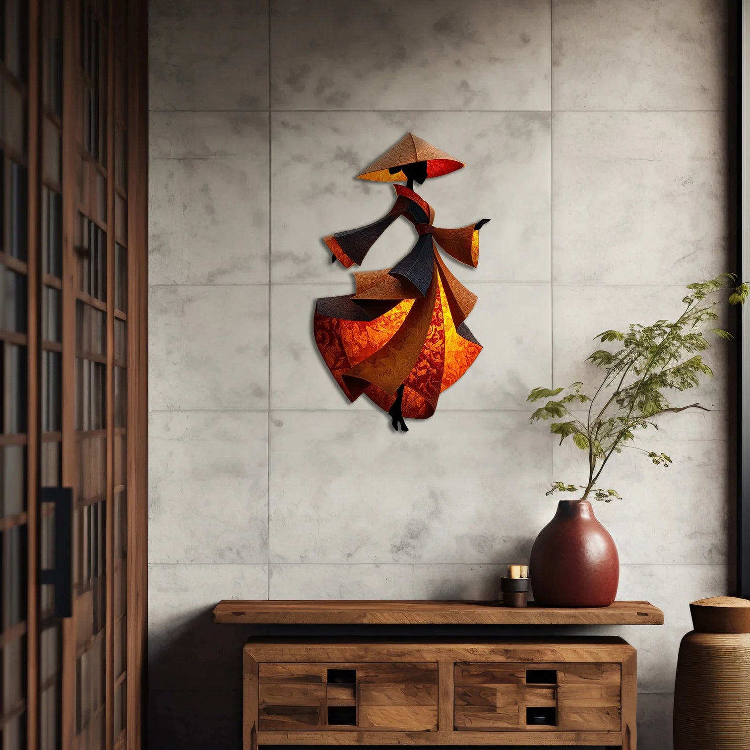 Oryantel Kimono Metal Tablo