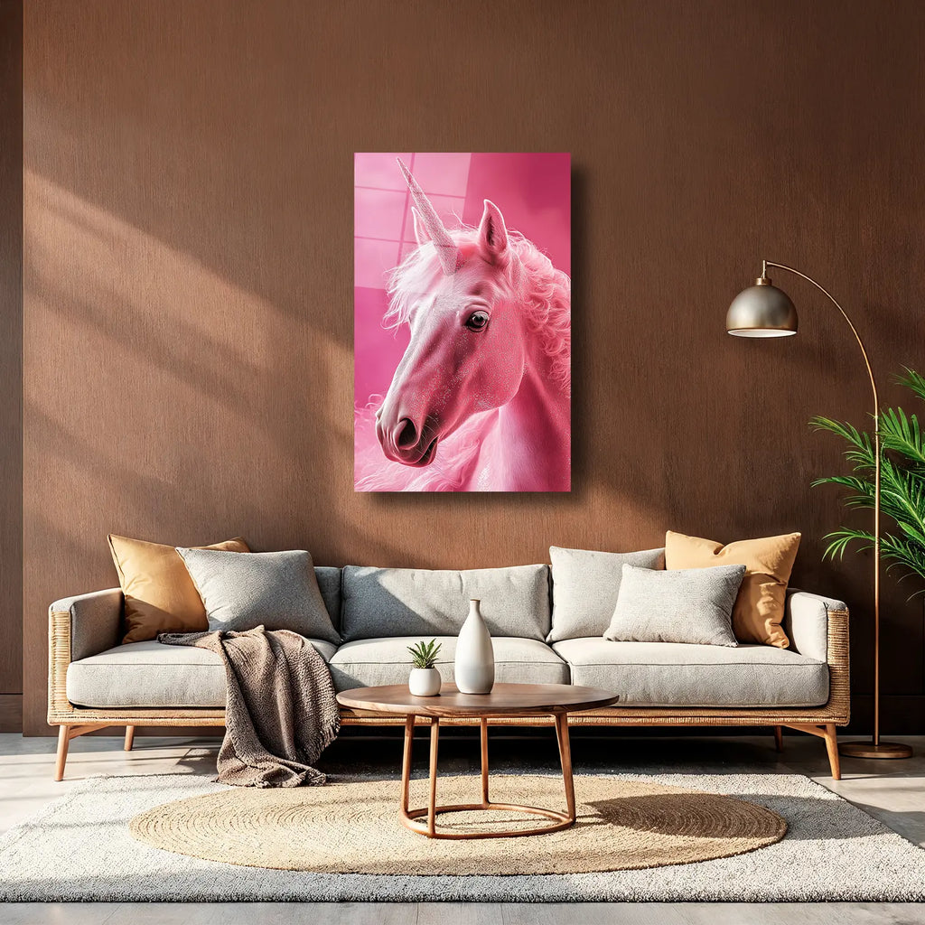 PEMBE UNICORN - CAM TABLO - DEG0212