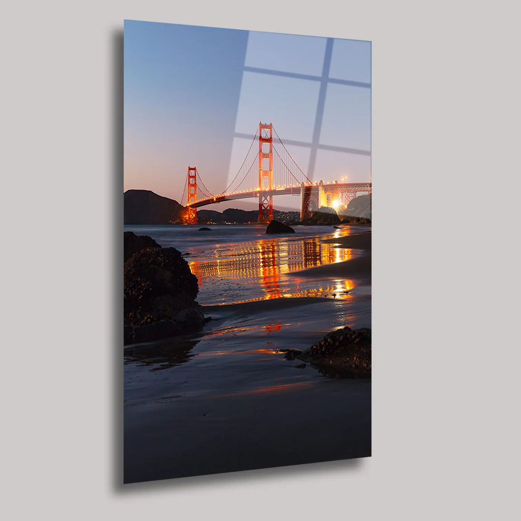 SAN FRANCISCO GOLDEN GATE BRİDGE - CAM TABLO - DEG0275