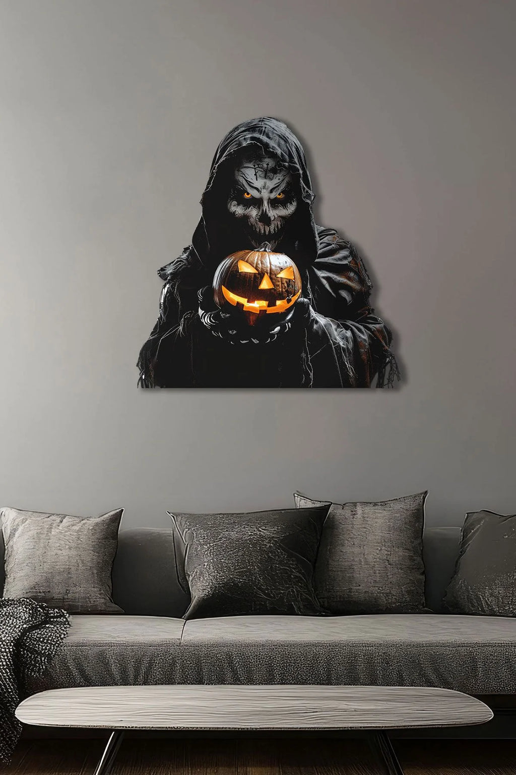 Halloween Korkunç Metal Tablo