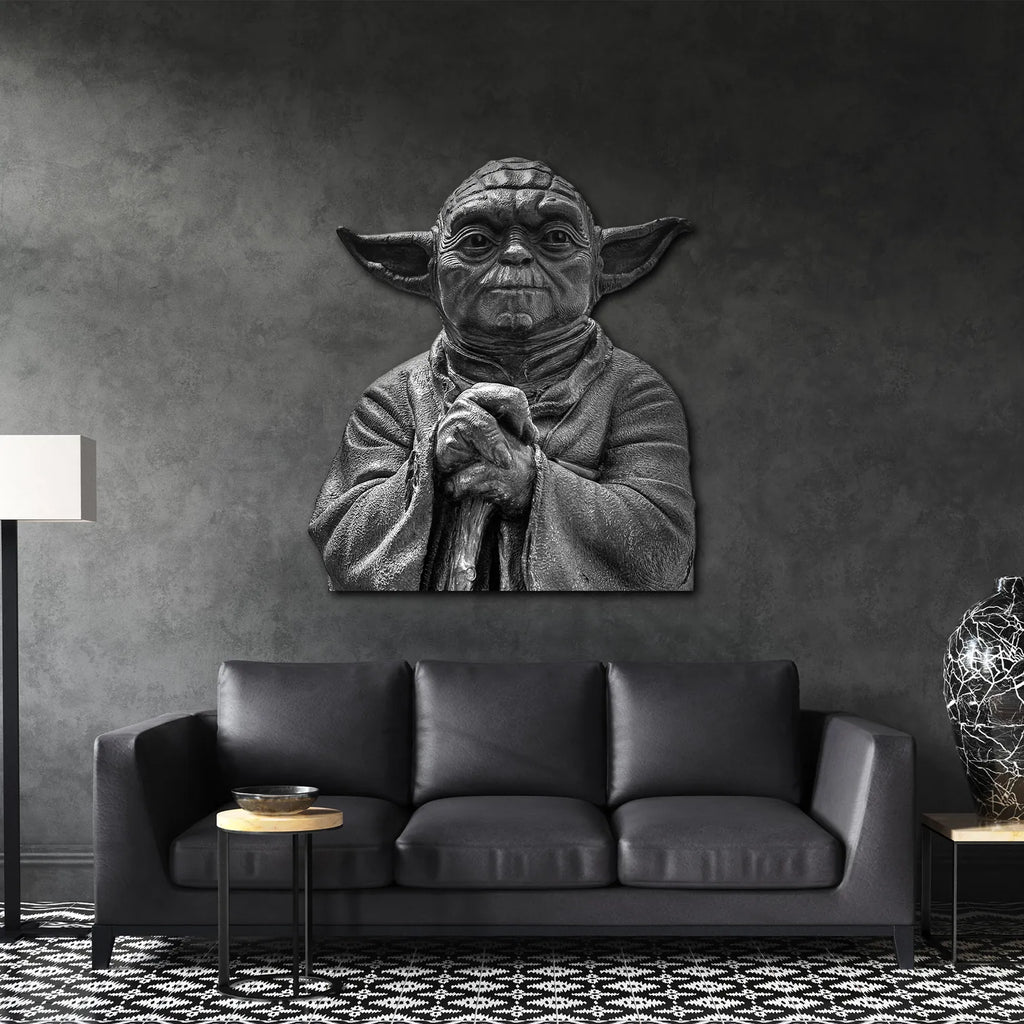 Star Wars Usta Yoda Büstü Metal Tablo
