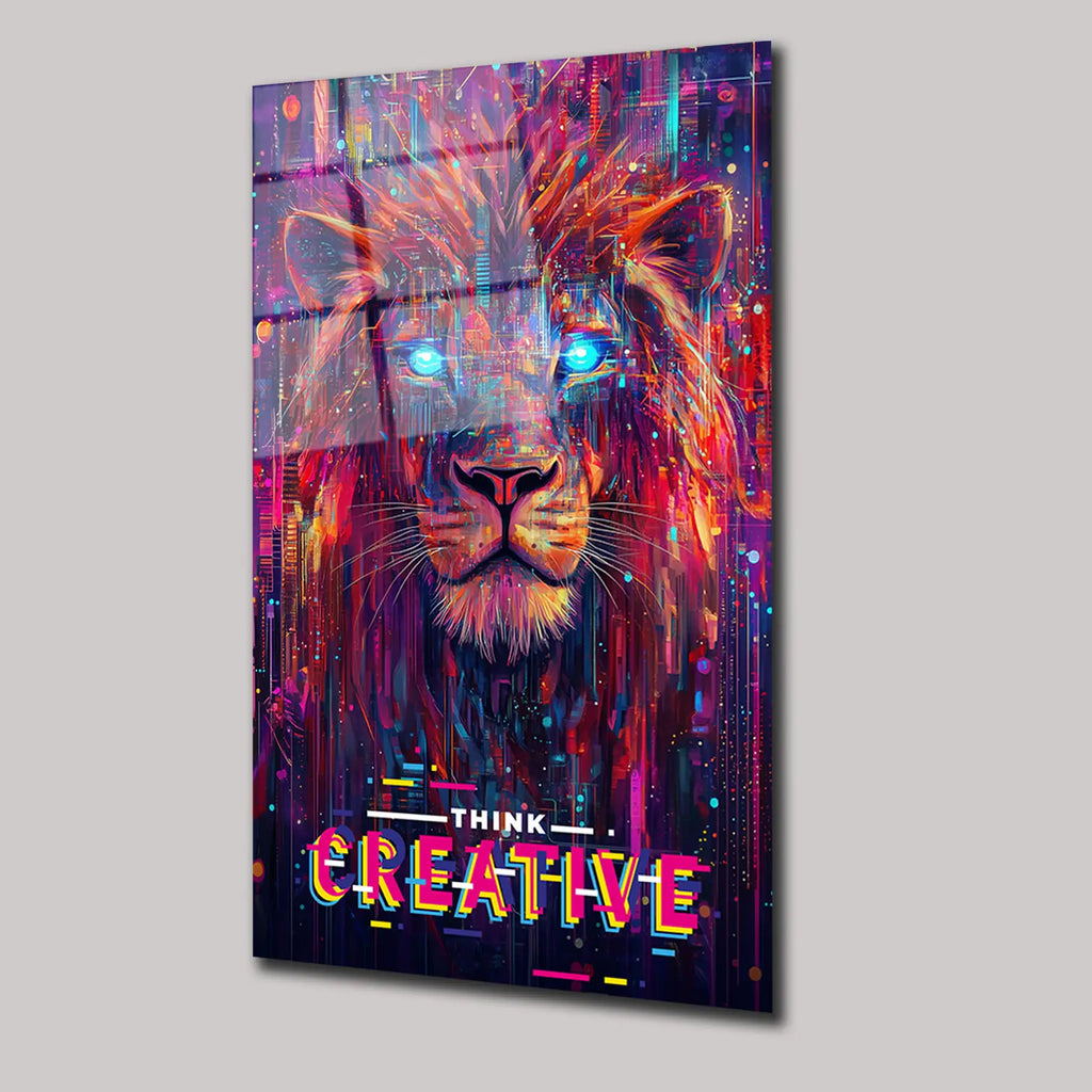 THINK CREATIVE ASLAN ILLUSTRATION ART - CAM TABLO - DEG0250