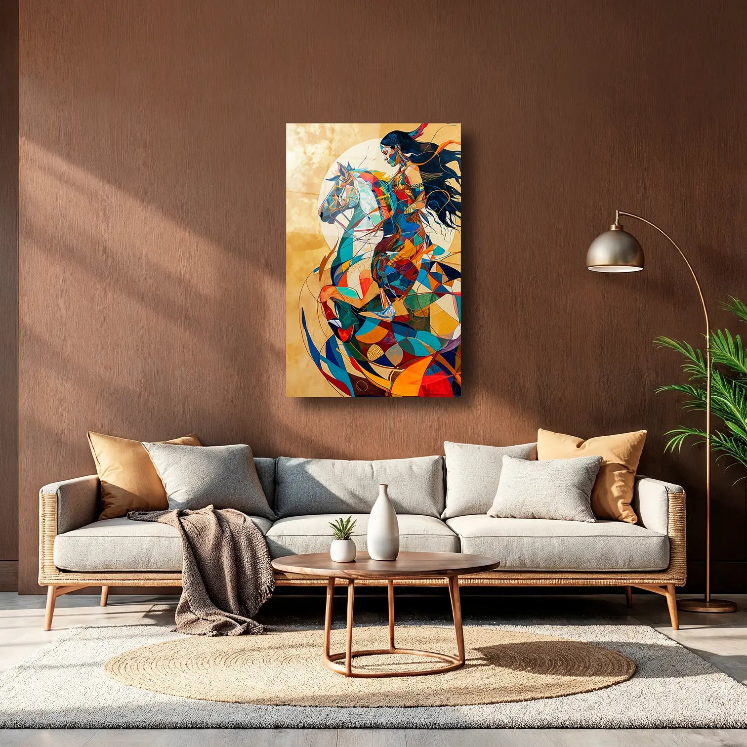 ÖZGÜRLÜĞÜN RENKLERİ ILLUSTRATION ART - CAM TABLO - DEG0144