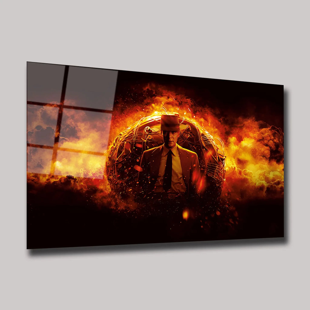 OPPENHEIMER CILLIAN MURPHY VE ATOM BOMBASI TEMALI YATAY CAM TABLO - DEG0348