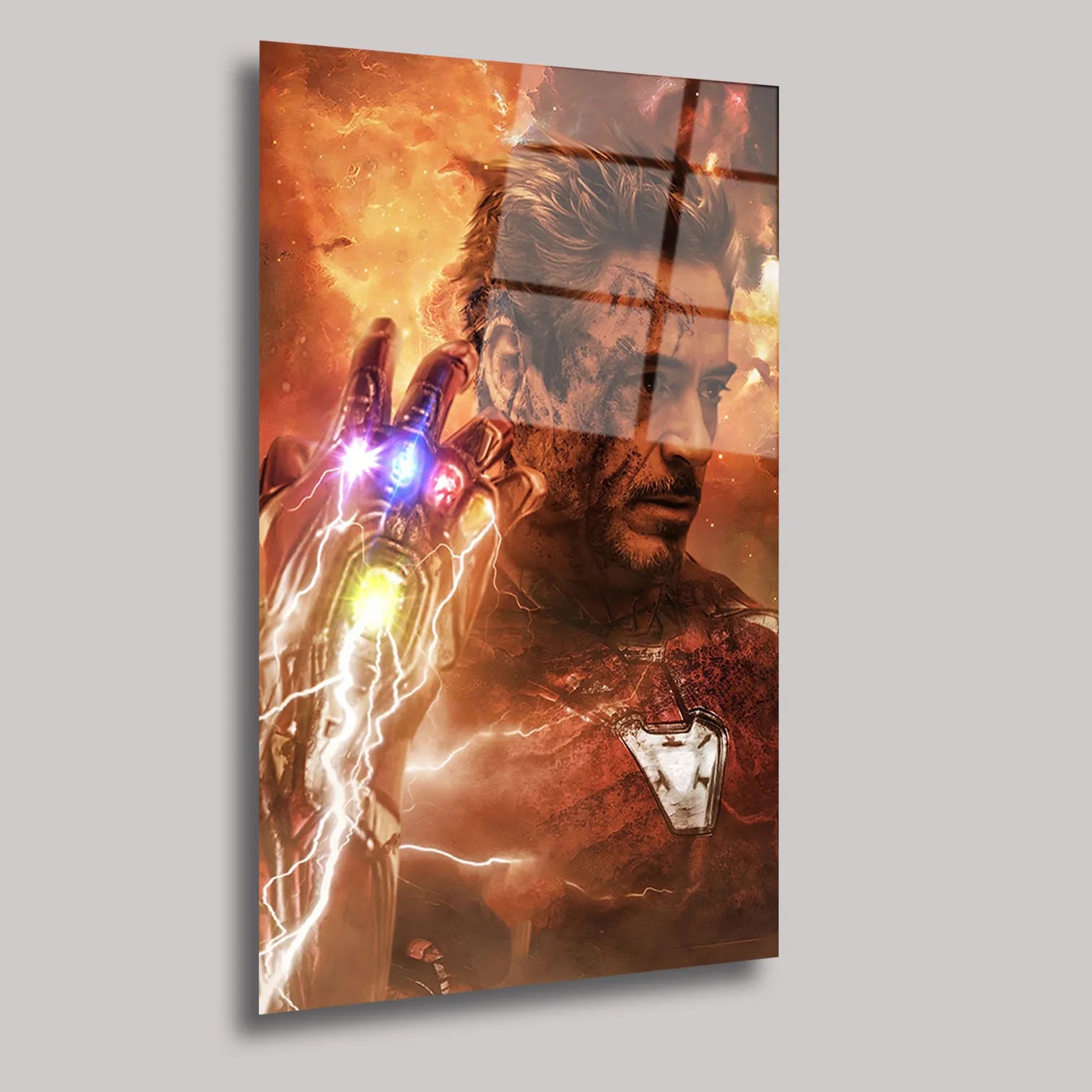 IRON MAN VE NANO ELDİVEN - CAM TABLO - DEG0216