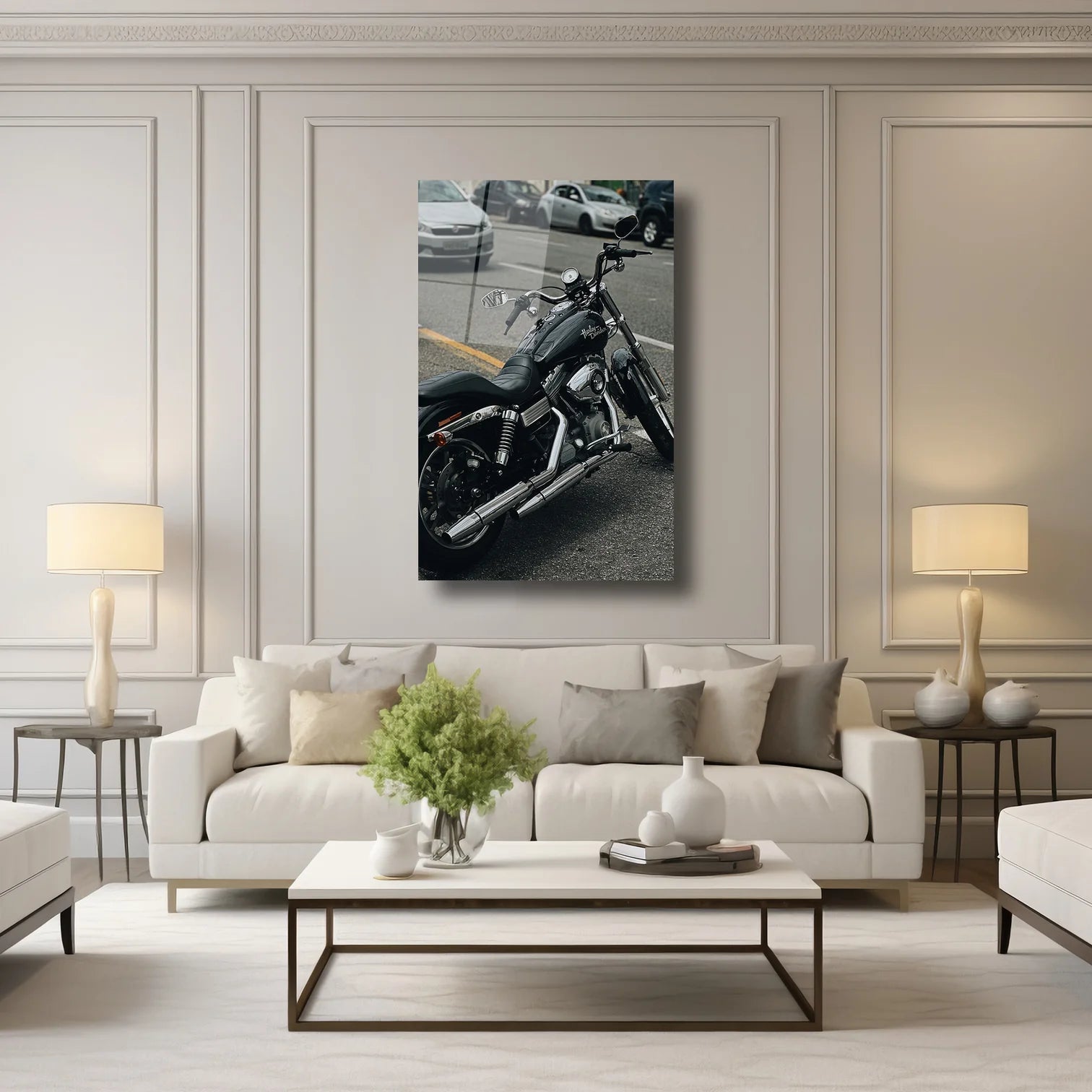 KLASİK HARLEY-DAVIDSON - CAM TABLO - DEG0192