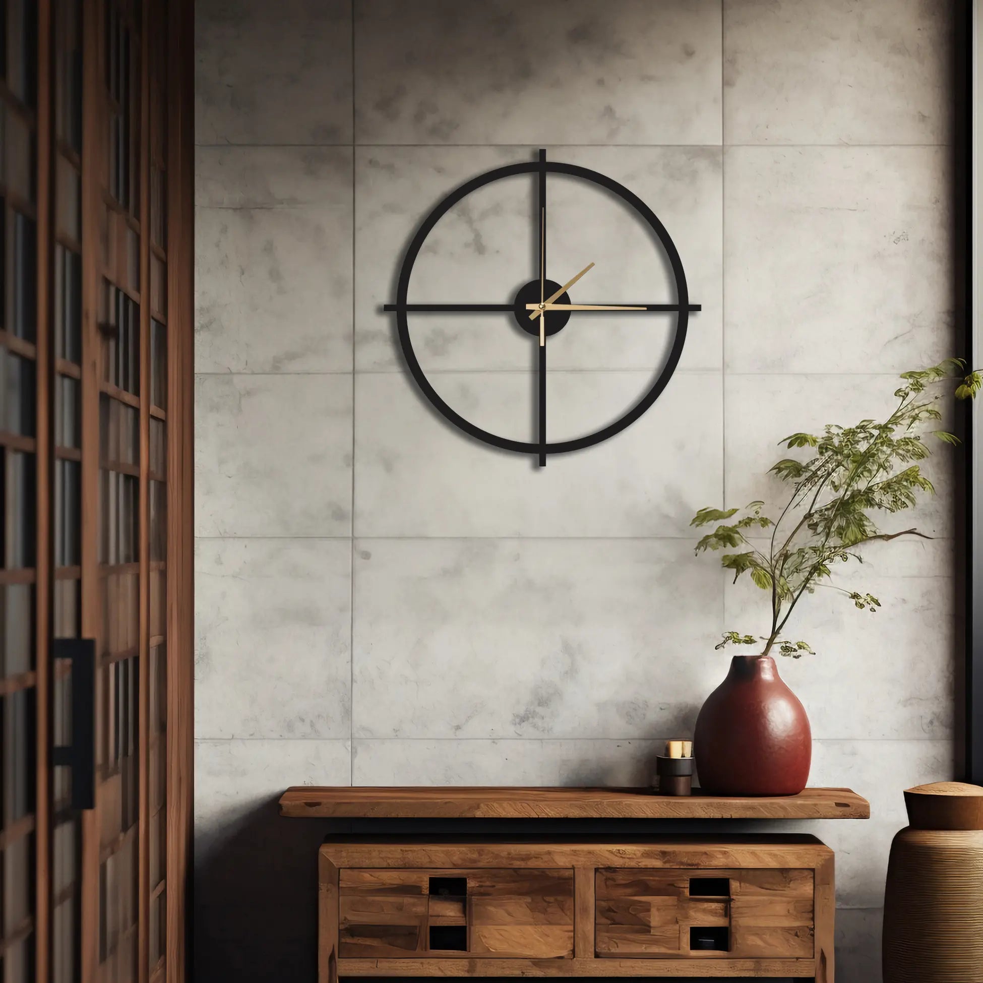 MİNİMAL TASARIM METAL DUVAR SAATİ